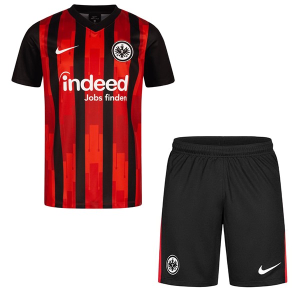 Camiseta Eintracht Frankfurt Primera Equipación Niños 2020-2021 Negro Rojo
